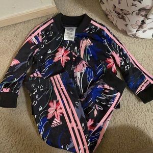 Adidas floral tracksuit
